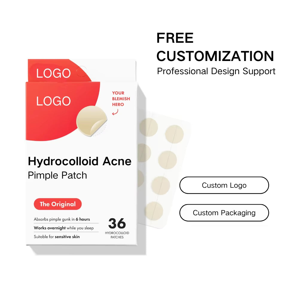 Latest Hot Selling Hydrocolloid Acne Patches Star Shaped Glitter Tea Tree Oil Skin Care for Face in Stock