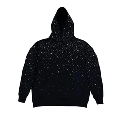 Sweat à capuche à strass EYDIZ noir