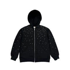 Sweat zippé à strass EYDIZ noir